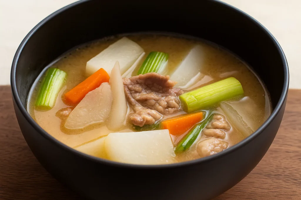 Pork and Vegetable Miso Soup