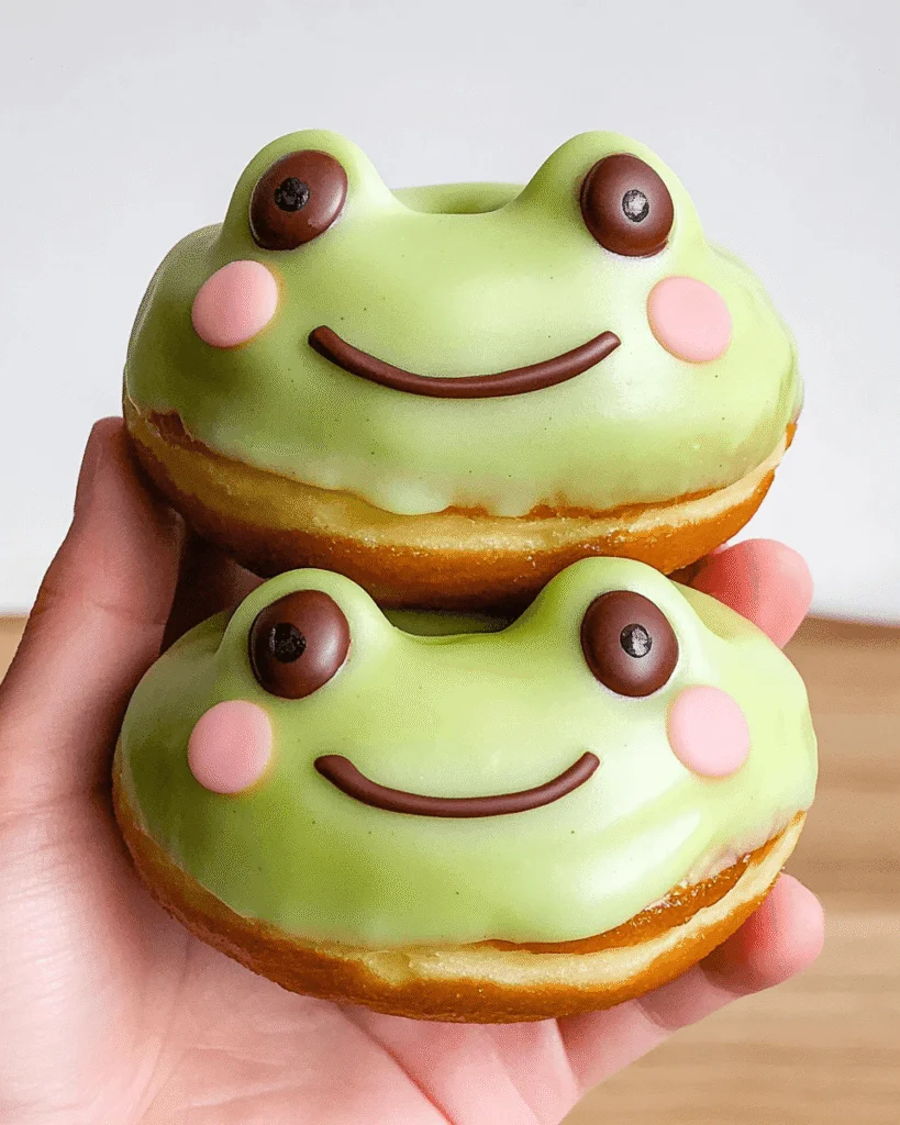  Matcha Frog Donuts