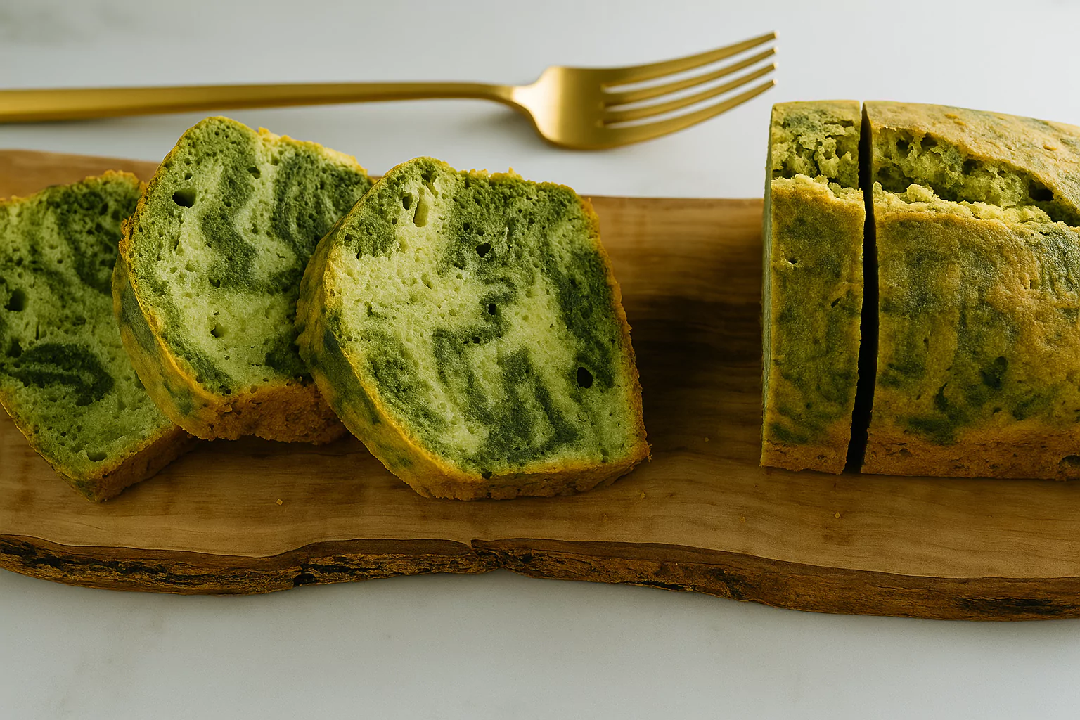 Matcha Marble Cake