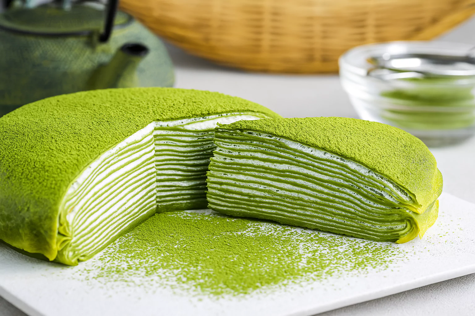 Matcha Crepe Cake