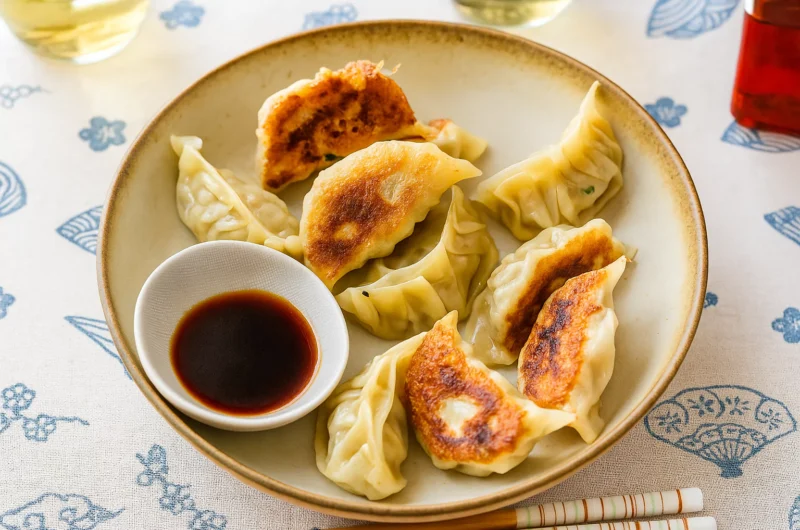 Fried Gyoza (Japanese Potstickers) 龍子