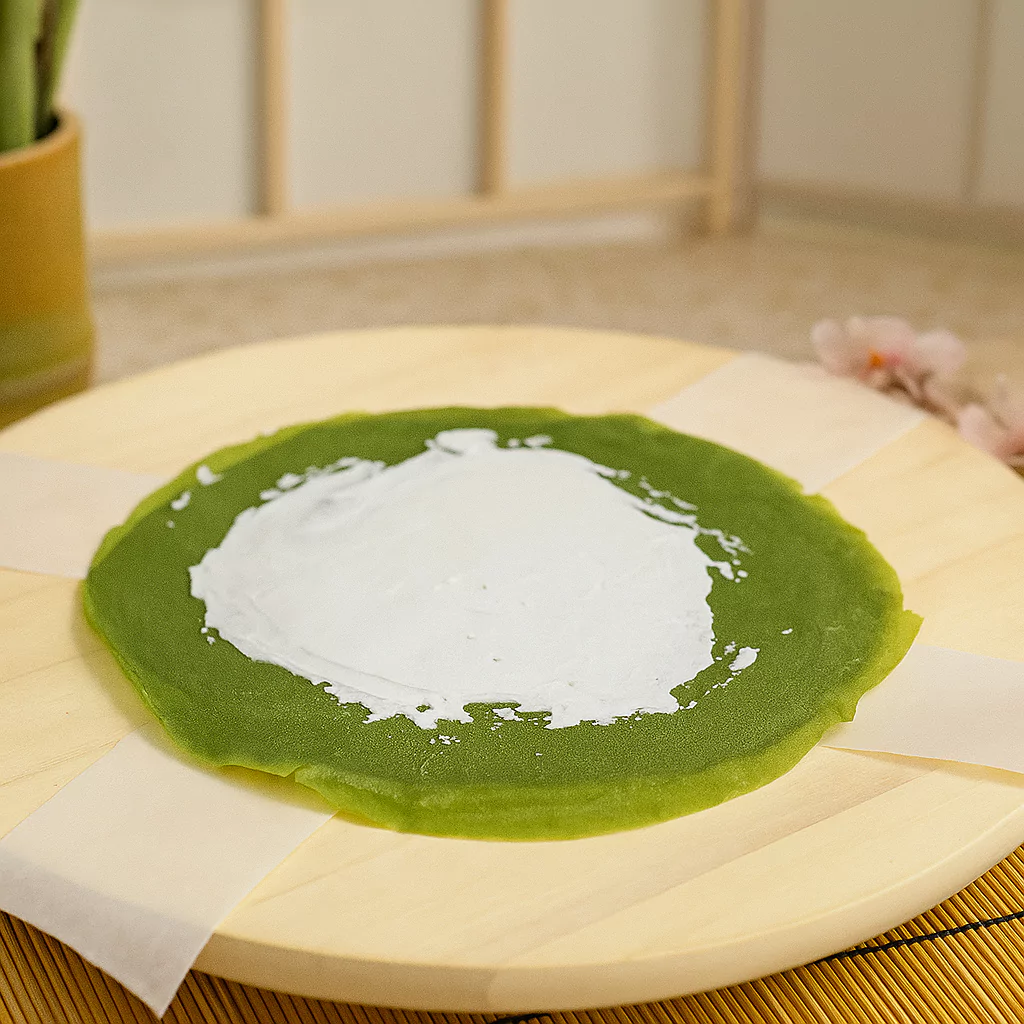 Matcha Mille Crepe Cake