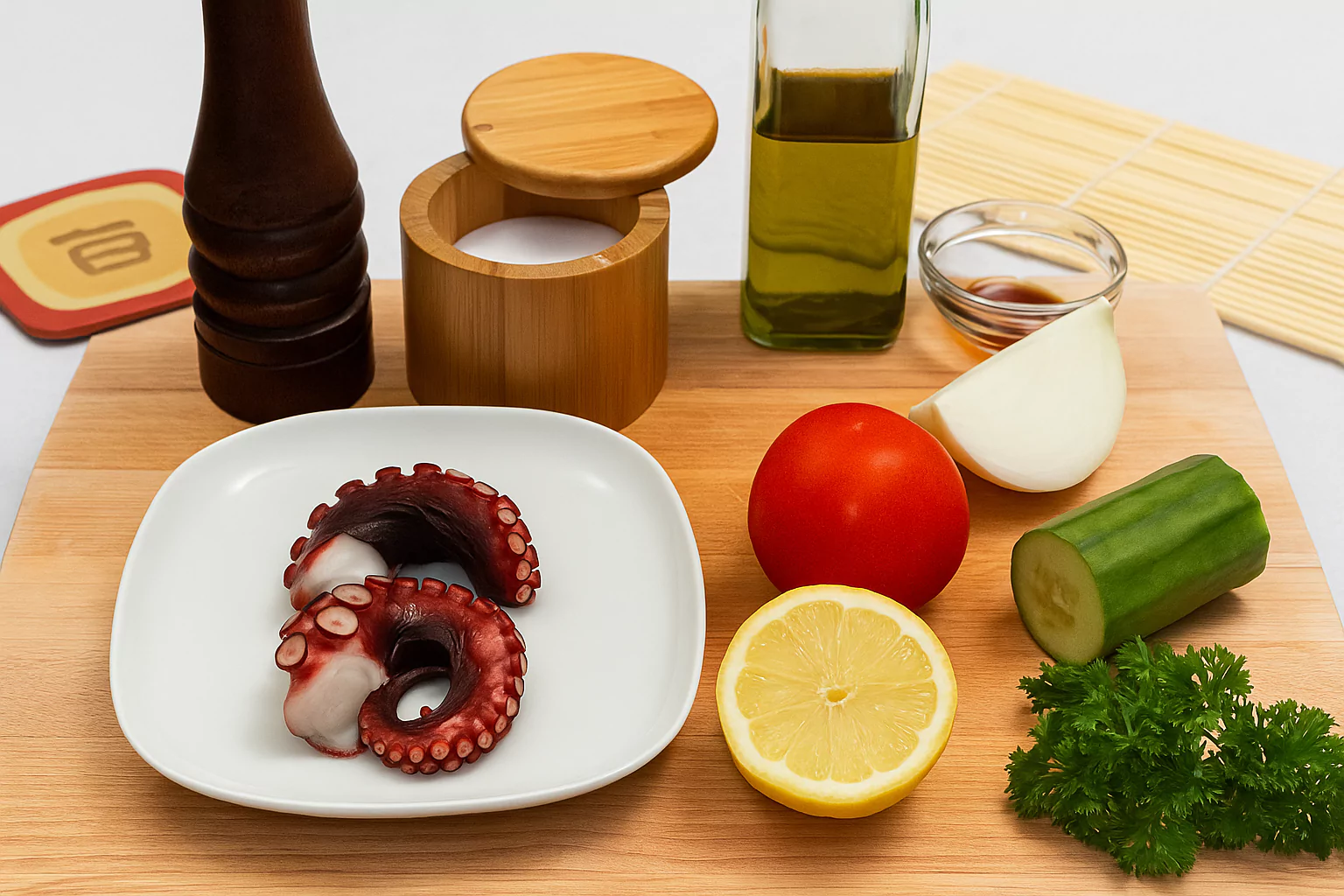Octopus Carpaccio ingredients