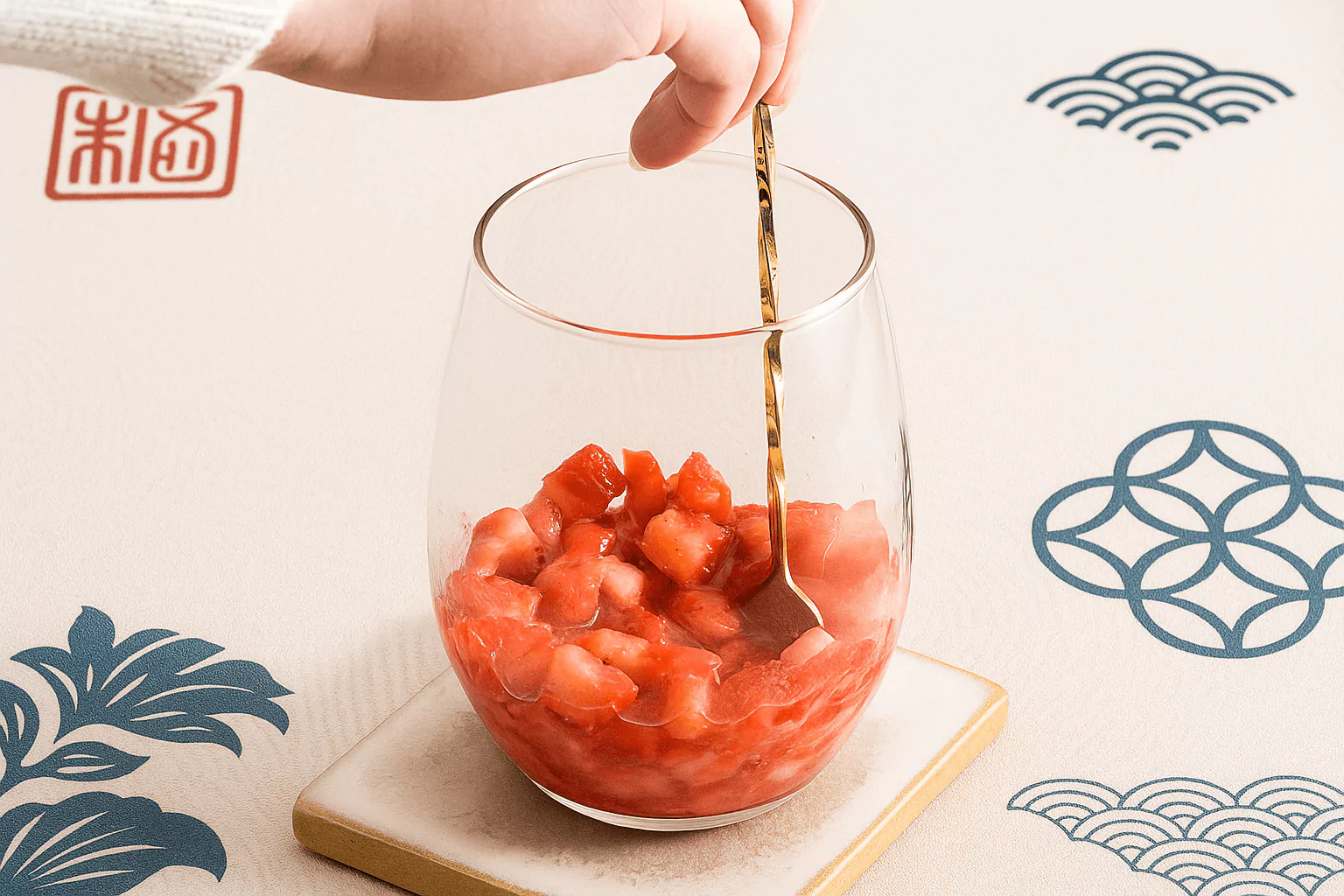 Strawberry Matcha Boba