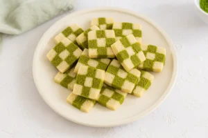 Matcha Checkerboard Cookies
