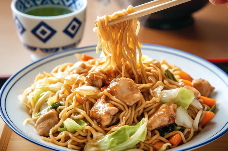How to Make Easy Chicken Yakisoba チキン焼きそば
