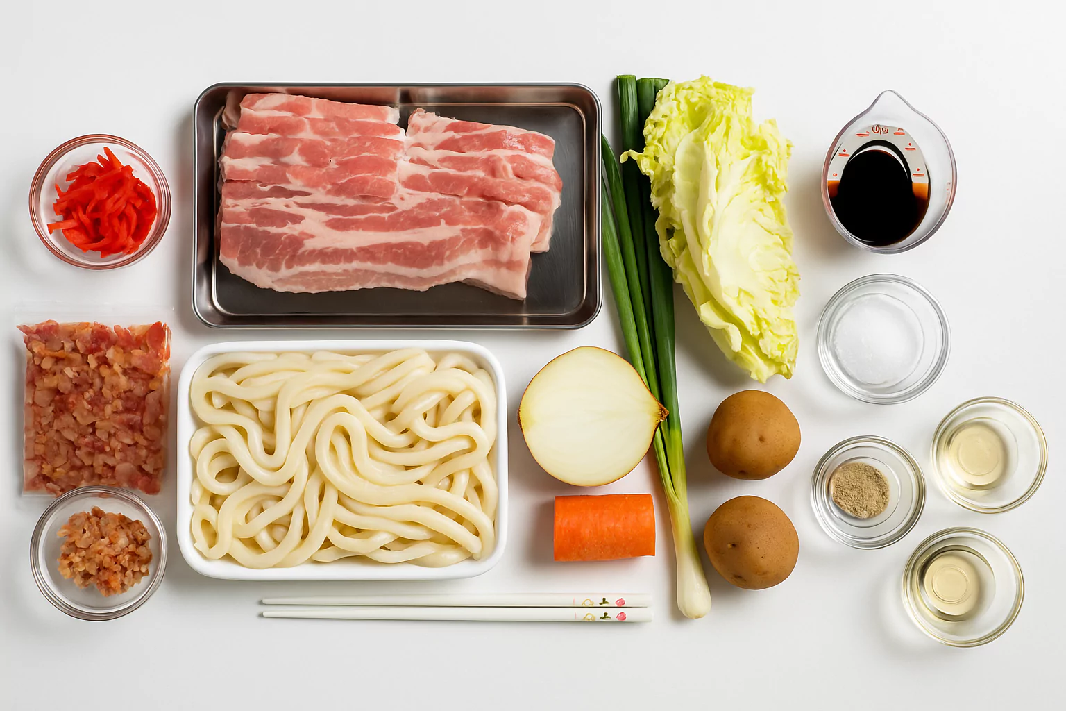 Yaki Udon Ingredients