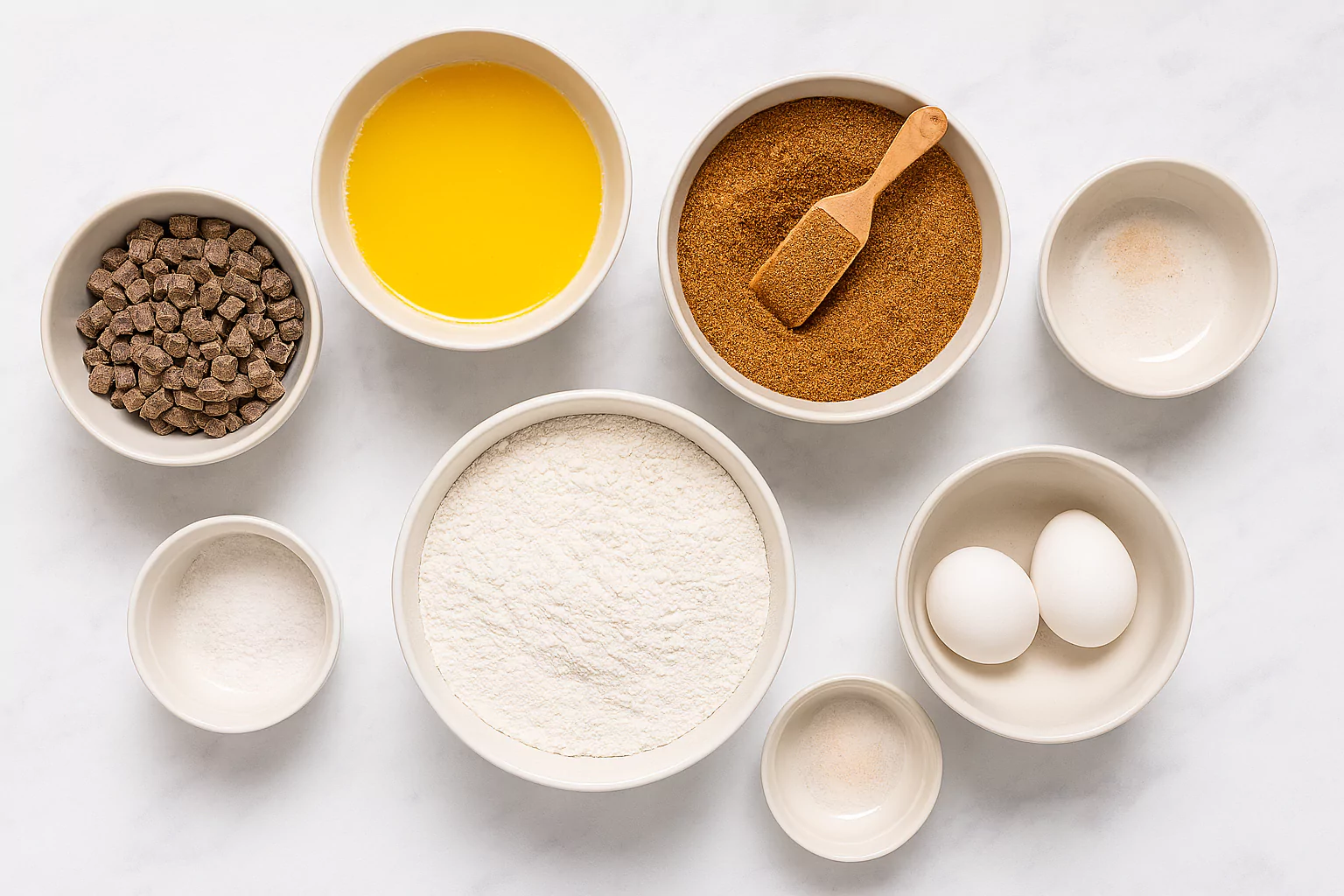 Chocolate Butter Mochi Ingredients