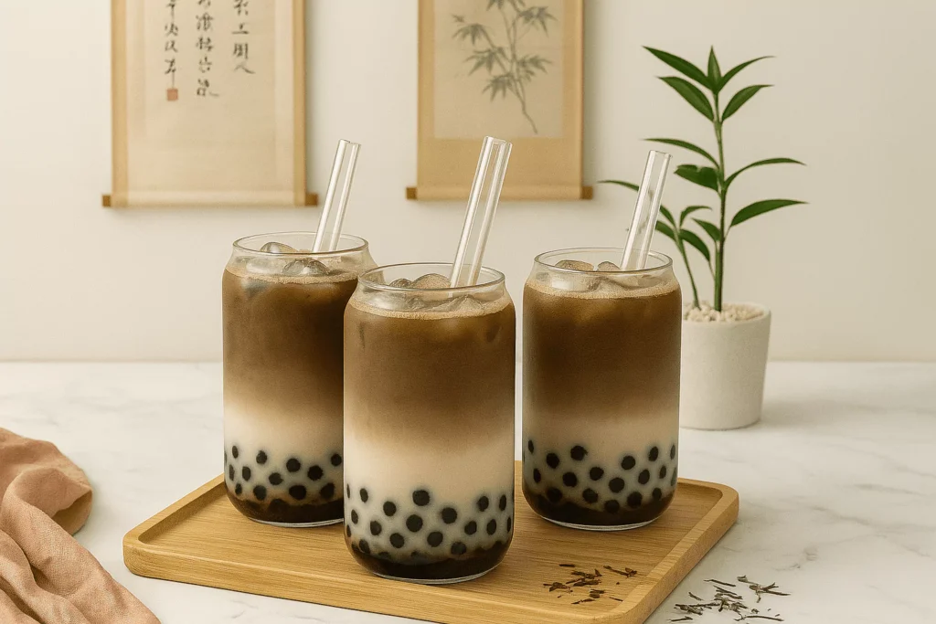 Japanese Hojicha Milk Tea