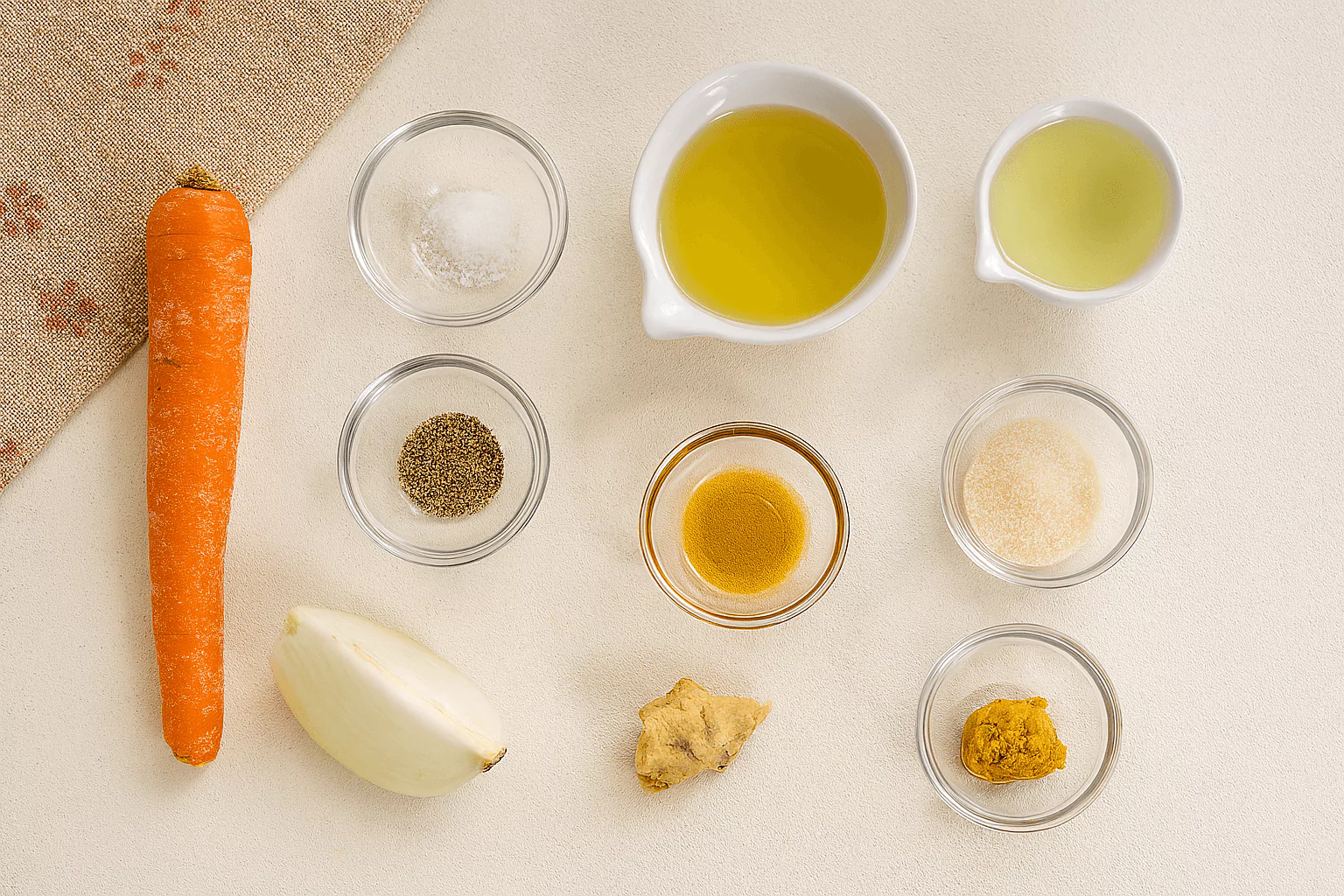Carrot Ginger Dressing Ingredients
