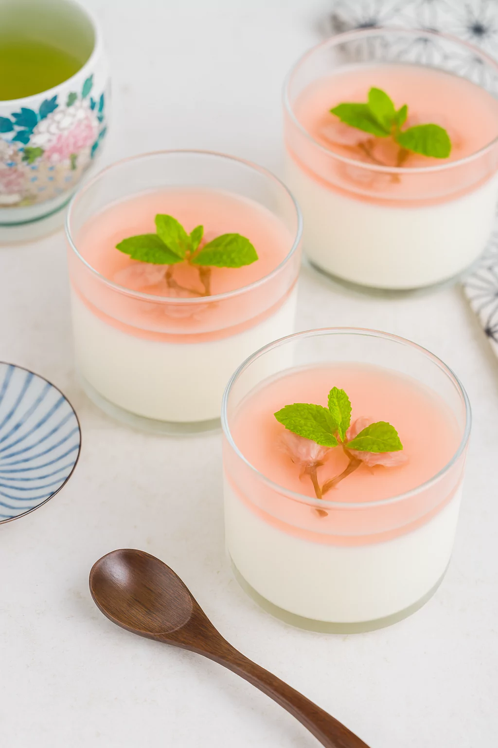 Cherry Blossom Milk Pudding
