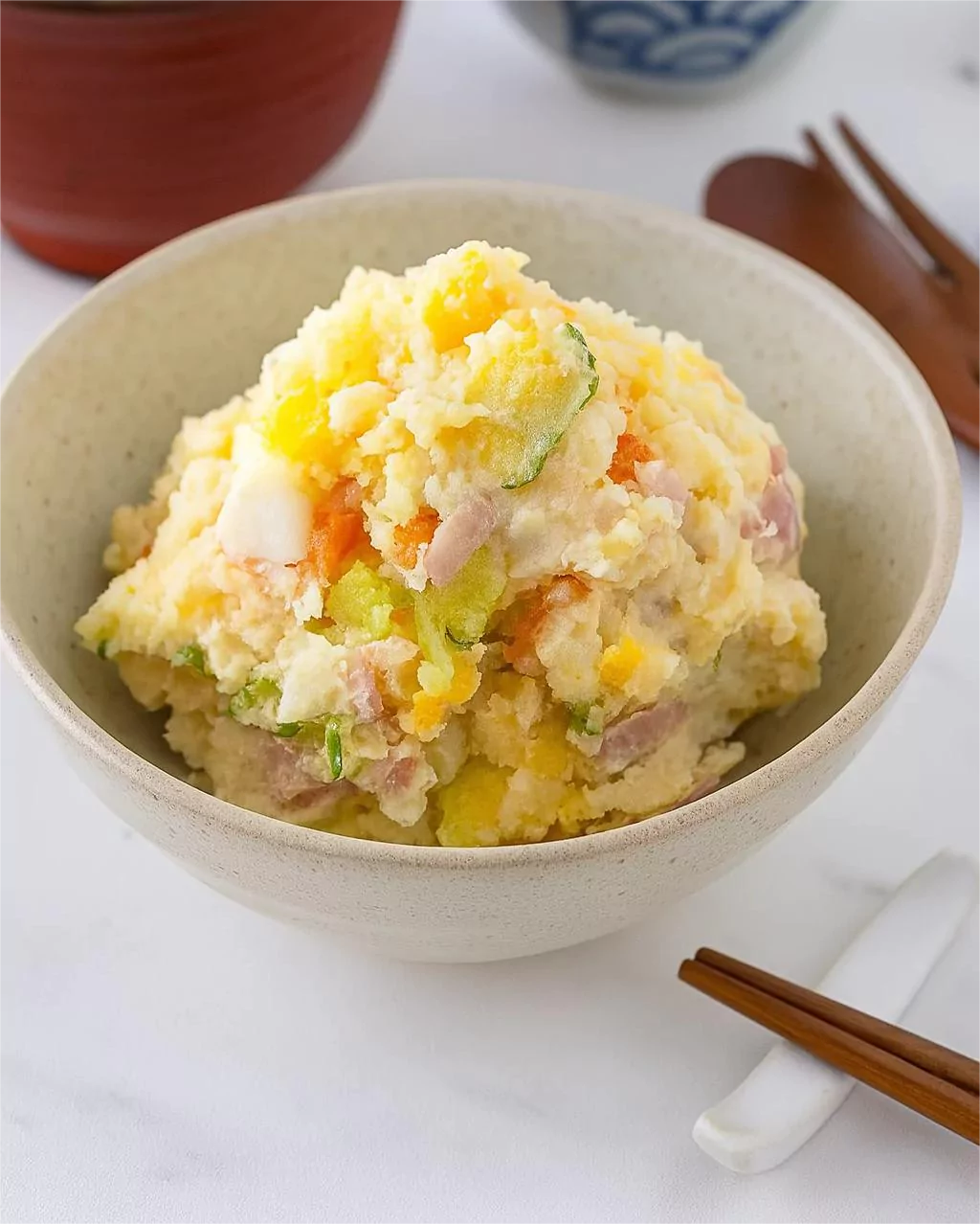 Japanese Potato Salad ポテトサラダ @JapanDishes