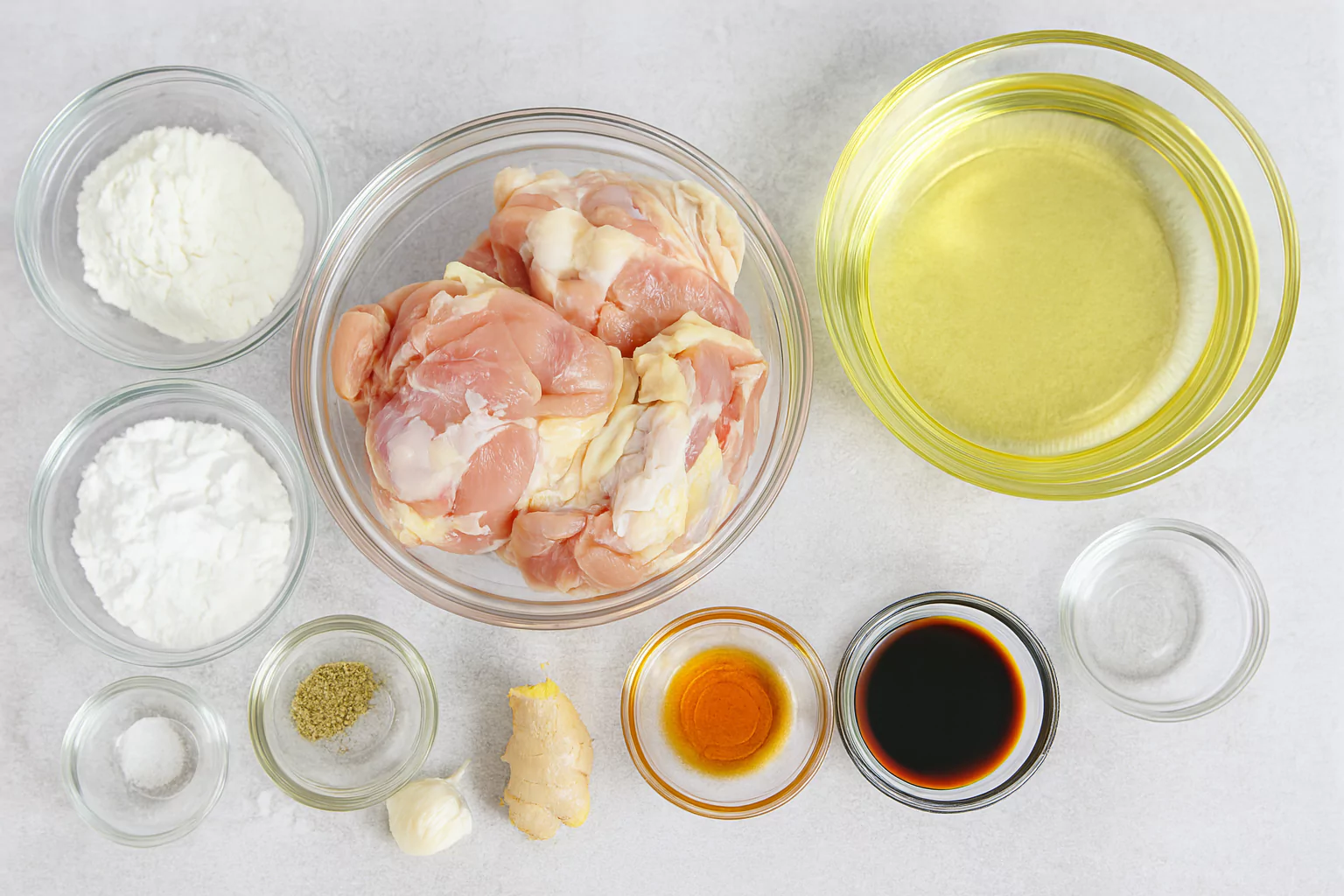 Ingredients for Chicken Karaage @JapanDishes