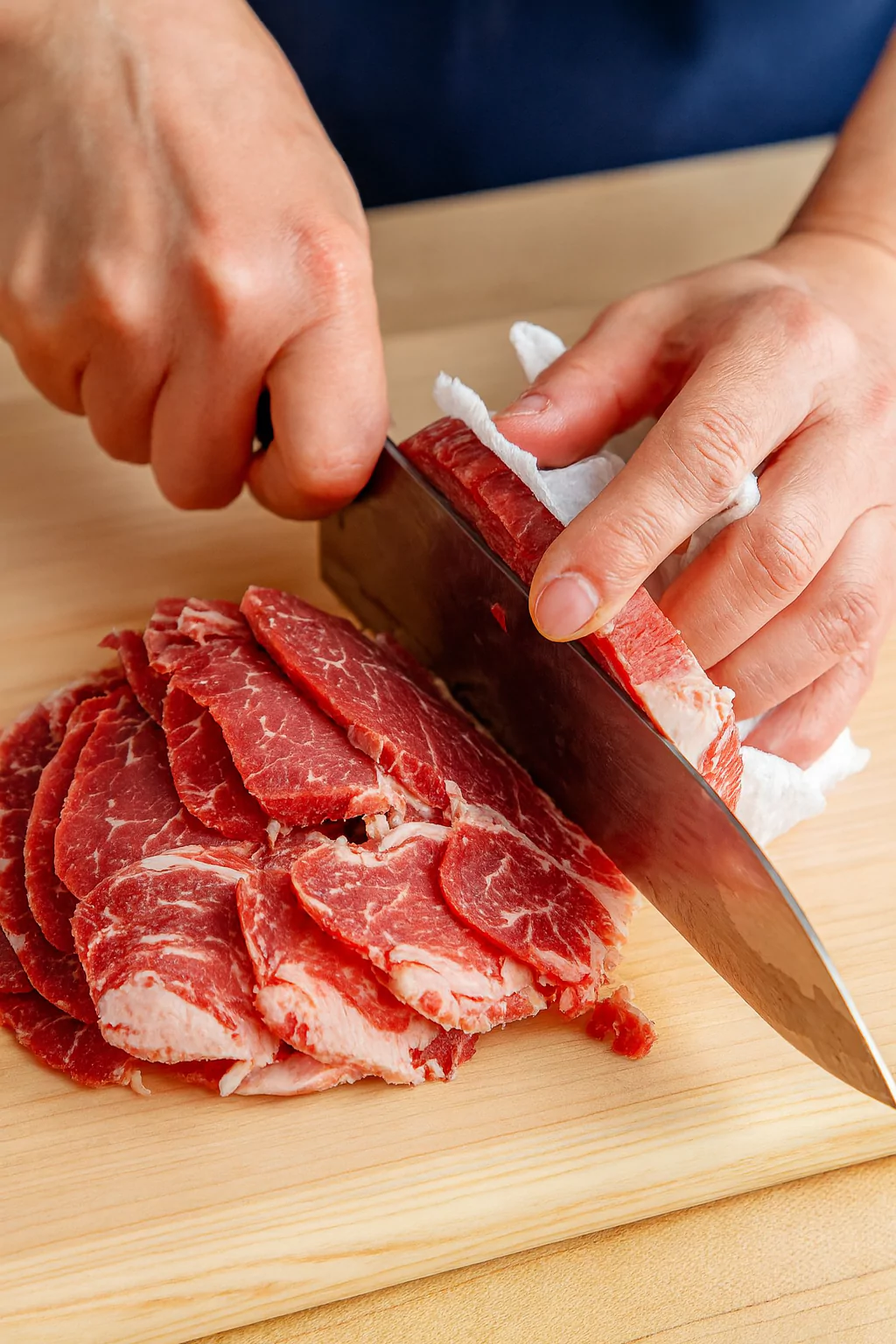 Slice Meat Thinly @JapanDishes