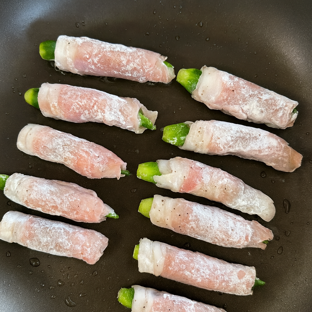 Okra Beef Roll (オクラビーフロール) @JapanDishes