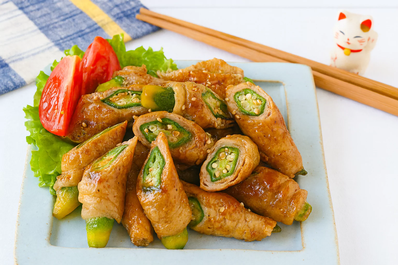 Okra Beef Roll (オクラビーフロール) @JapanDishes