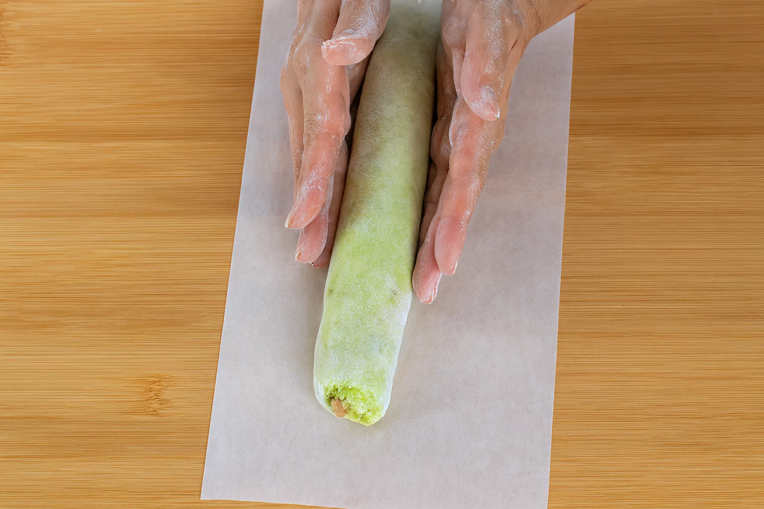 Matcha Chestnut Baguette (抹茶栗バゲット)