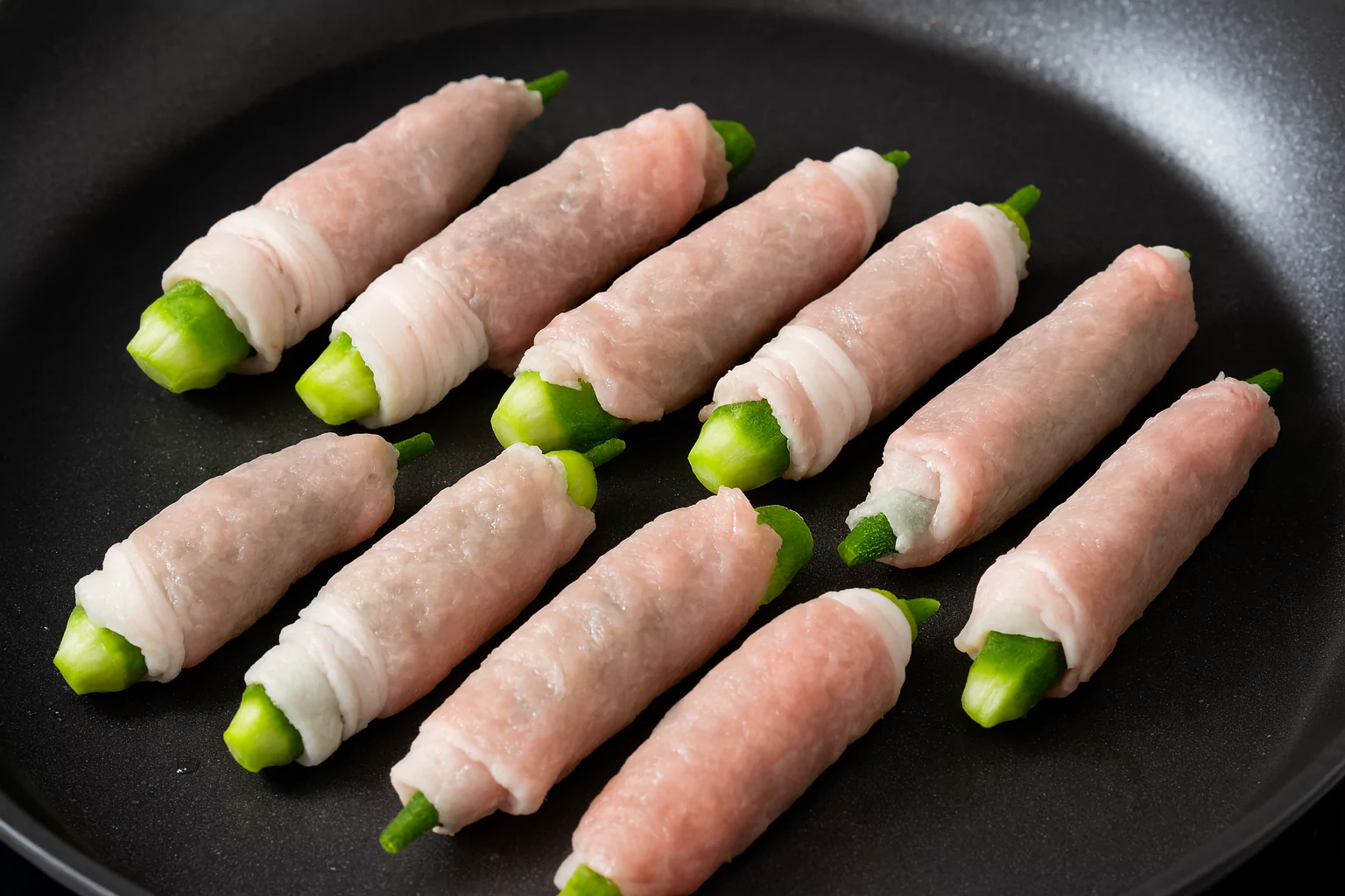 Okra Beef Roll (オクラビーフロール) @JapanDishes