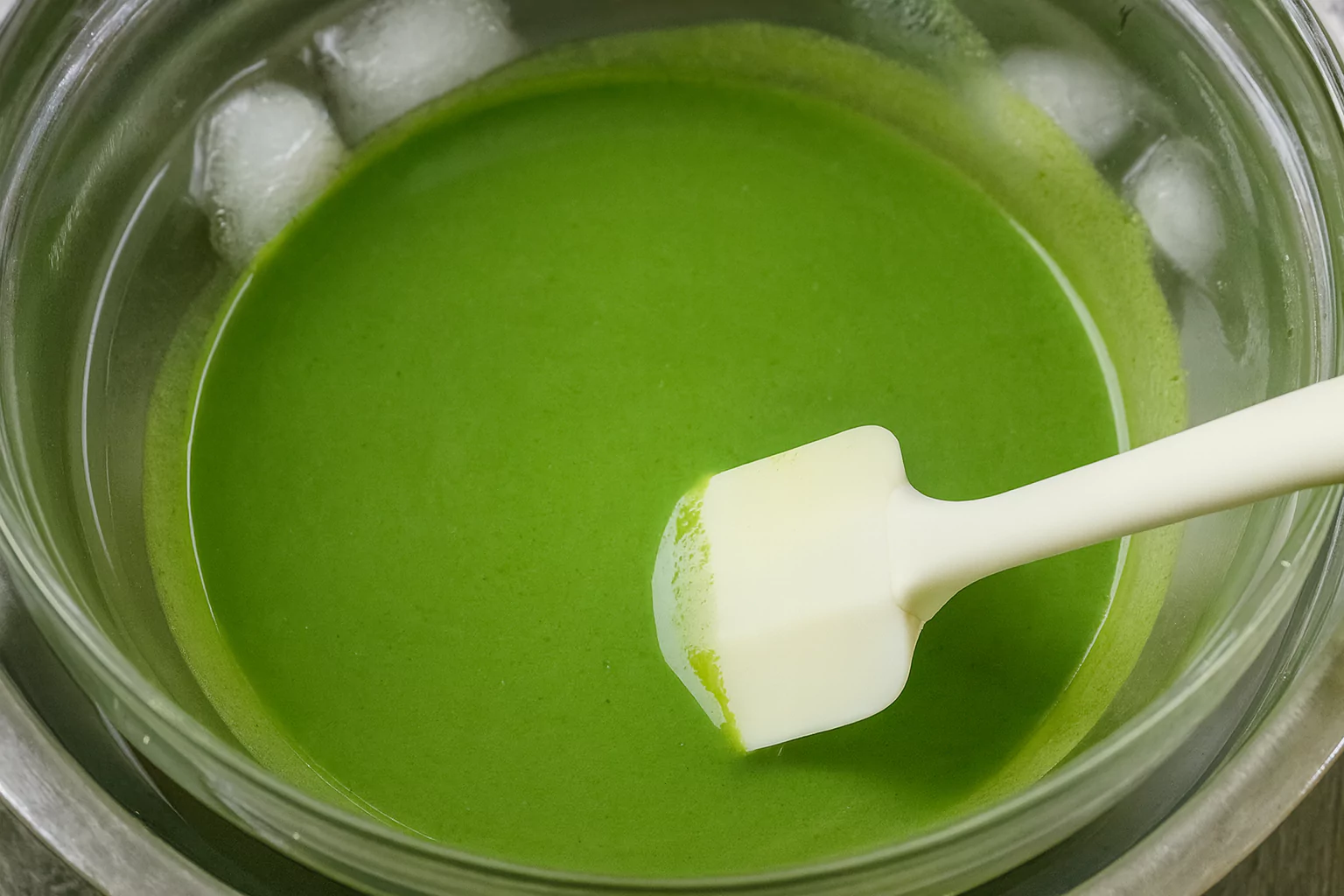 Rich two-layer matcha pudding 濃厚な二層抹茶プリン