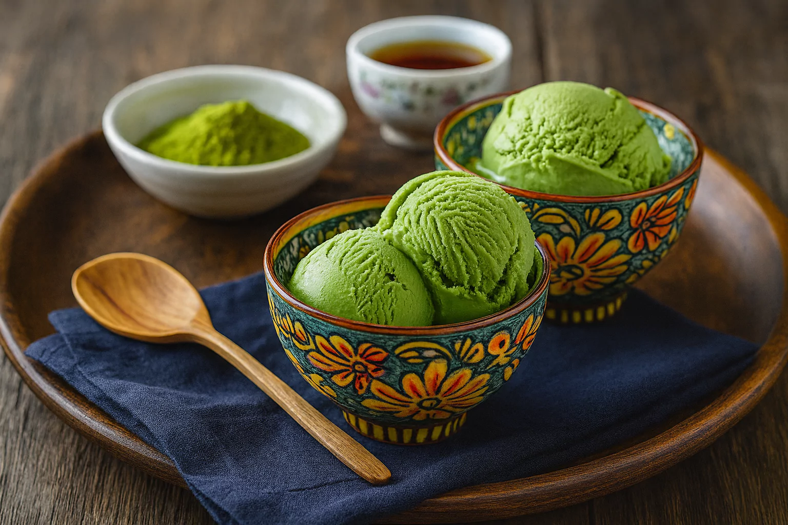 Matcha Ice Cream🍦at Home (抹茶アイスクリーム)