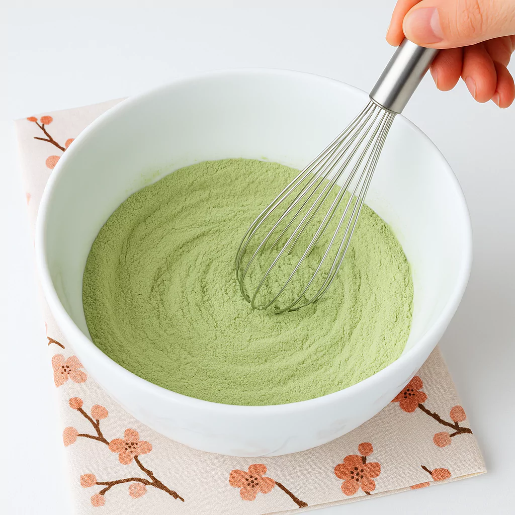 Matcha Mochi Waffles (抹茶餅ワッフル)