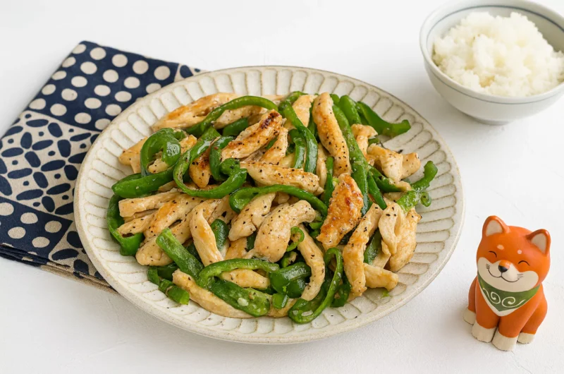 Chinjao Rosu (チンジャオロース):  Chicken and Green Pepper Stir-Fry