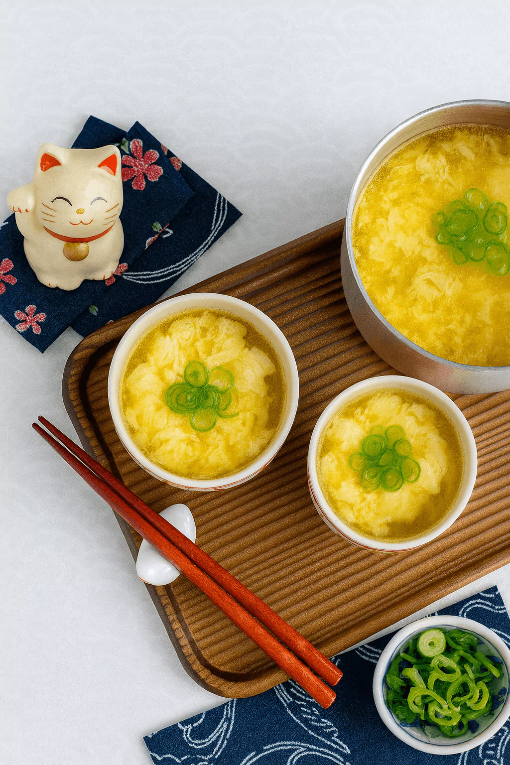 Japanese Egg Drop Soup (Kakitamajiru) かきたま汁