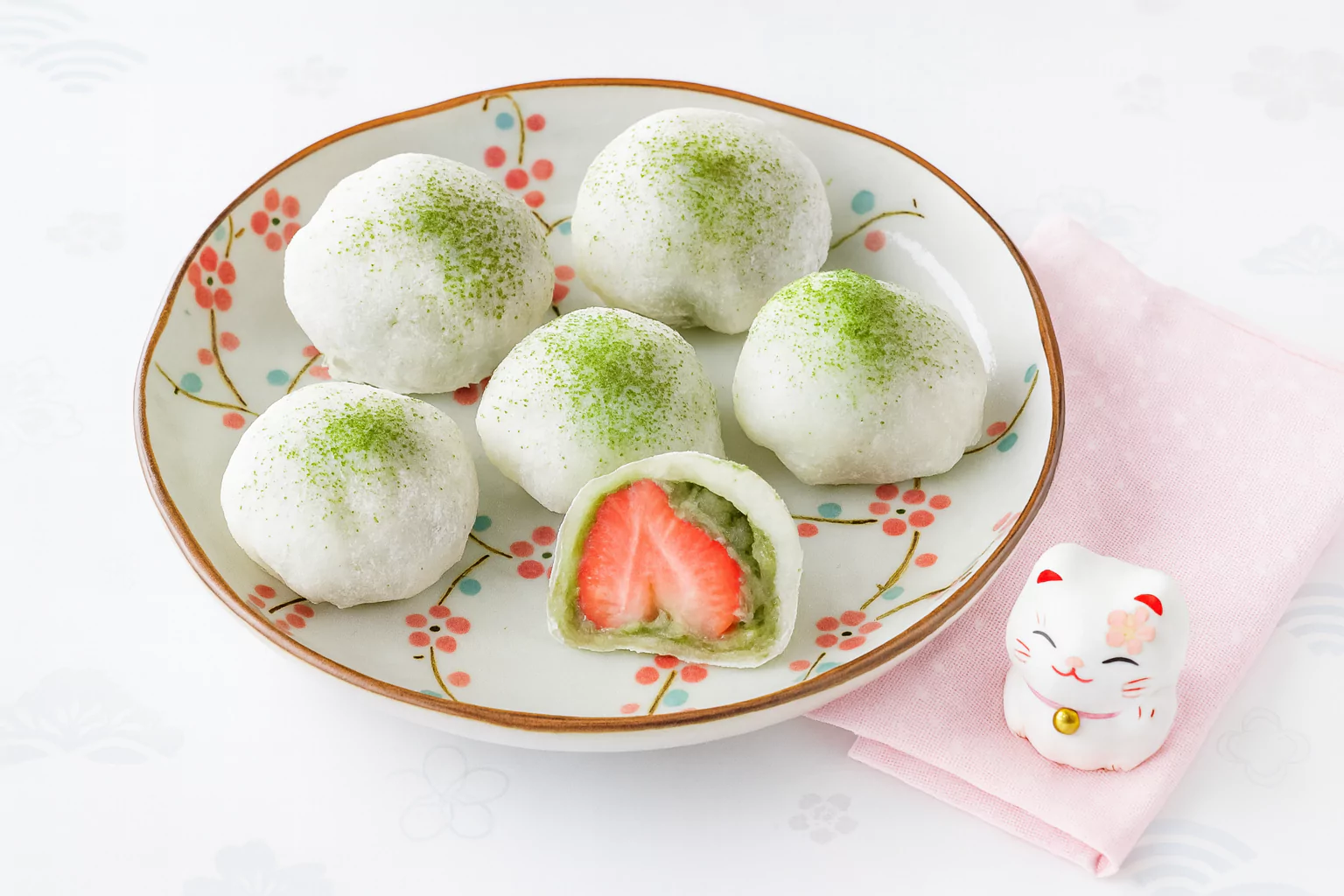 Strawberry Matcha Daifuku Mochi