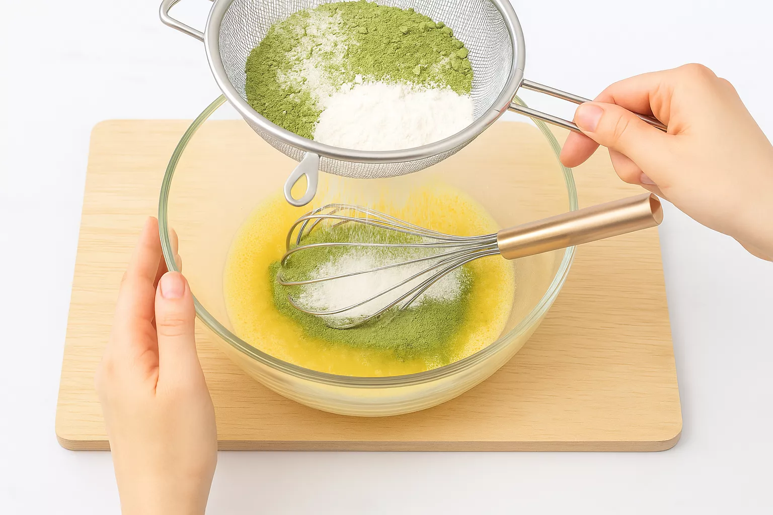 White Choco Matcha Pound Cake