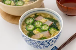 Okra Seaweed Soup