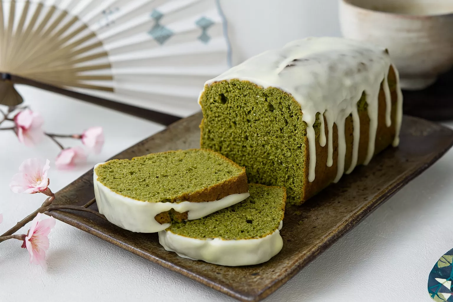 White Choco Matcha Pound Cake