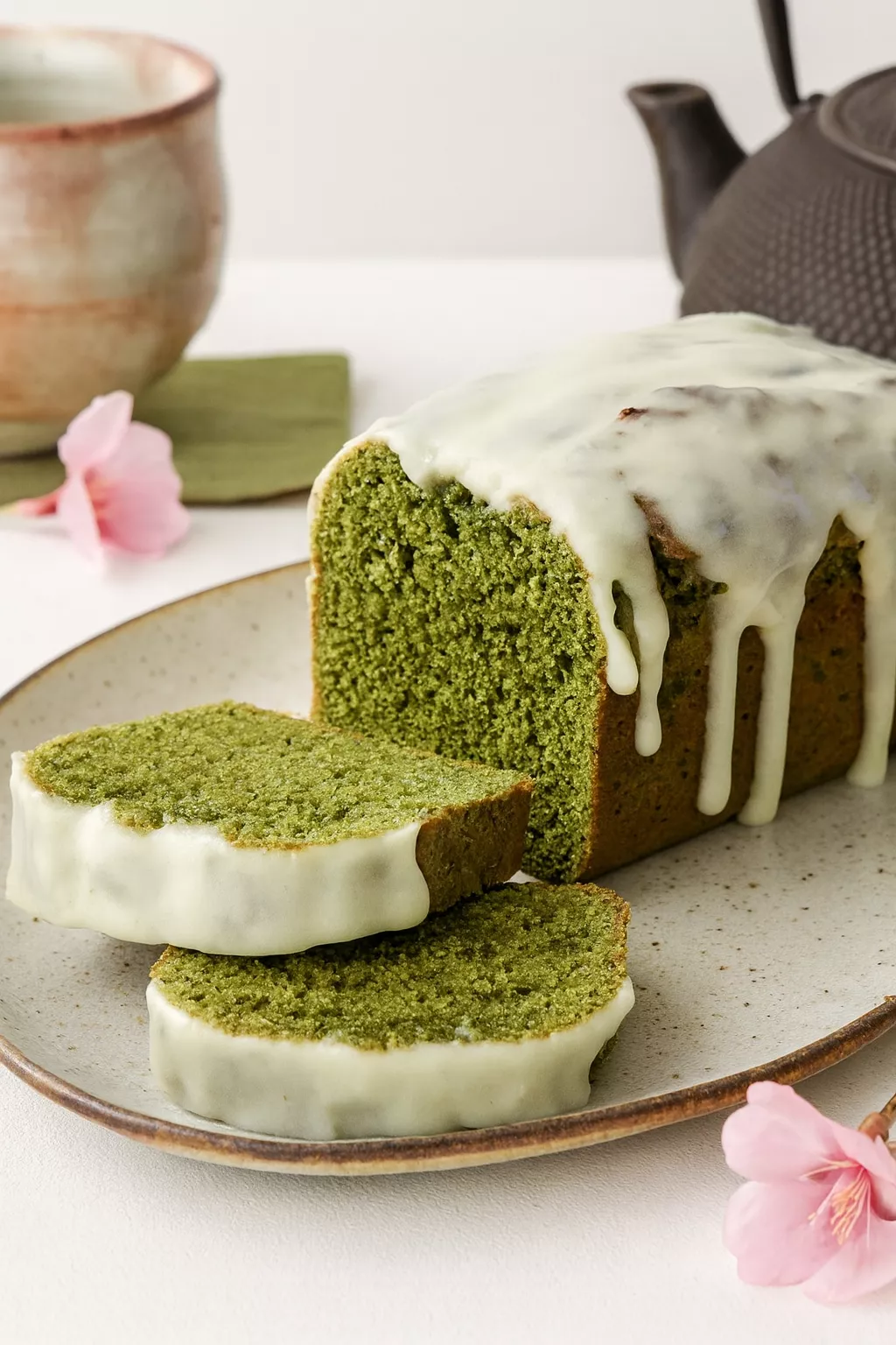 White Choco Matcha Pound Cake