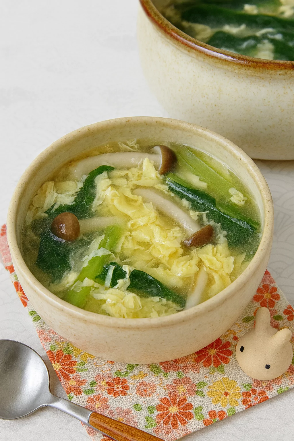 Komatsuna soup (小松菜スープ) @JapanDishes