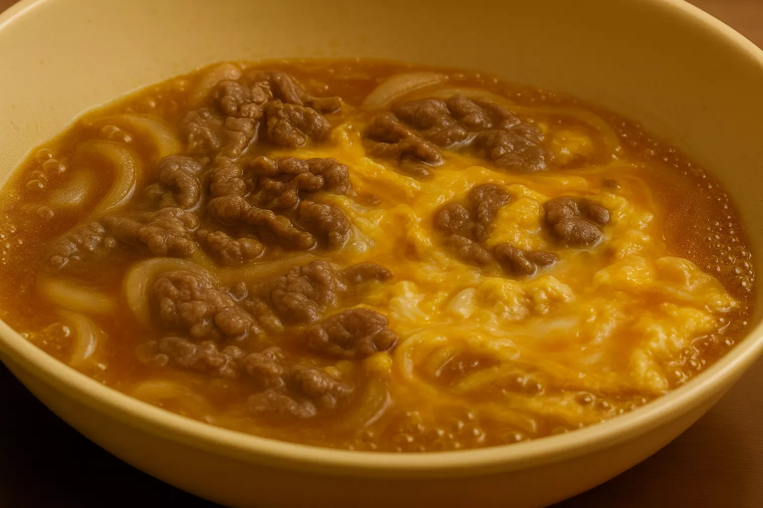 Beef and Egg Rice Bowl Beef and Egg Rice Bowl