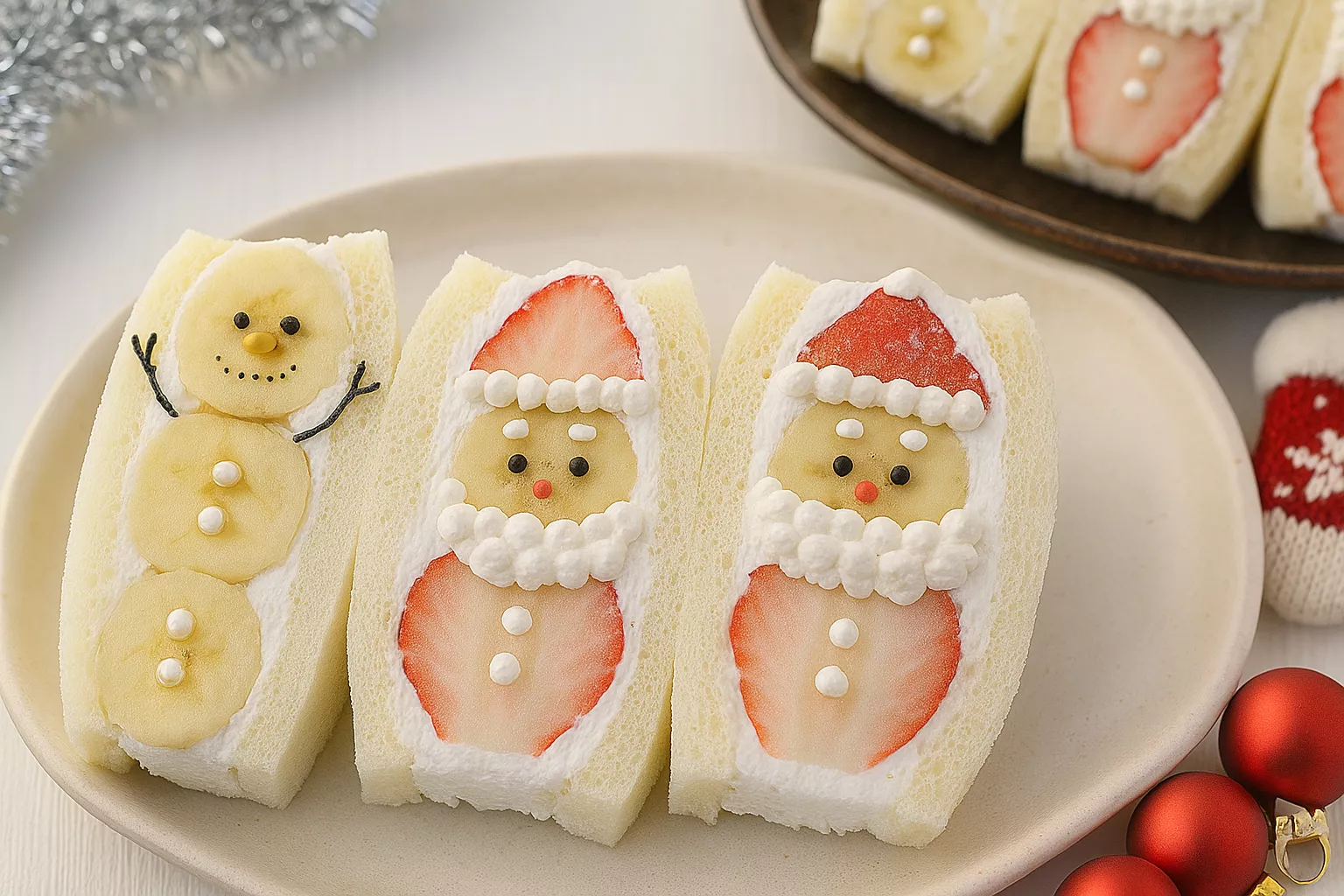 Christmas Fruit Sandwich 