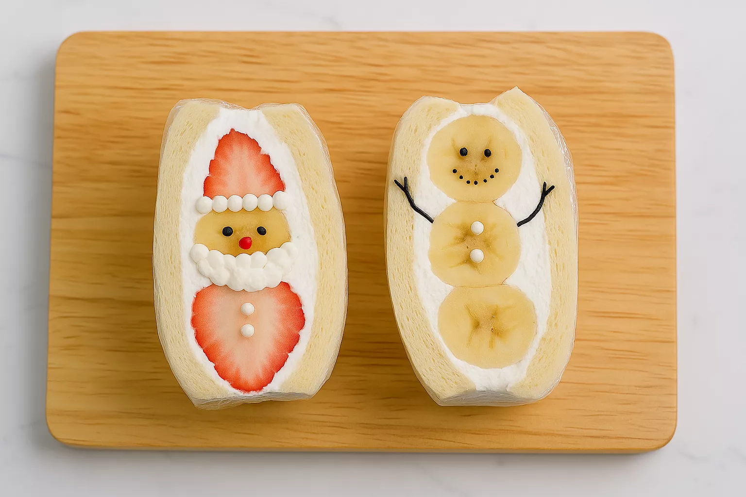 Christmas Fruit Sandwich 