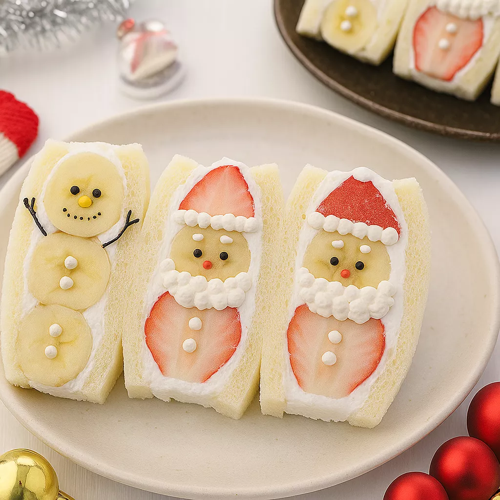Christmas Fruit Sandwich 