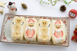 Fruit Sandwich for Christmas