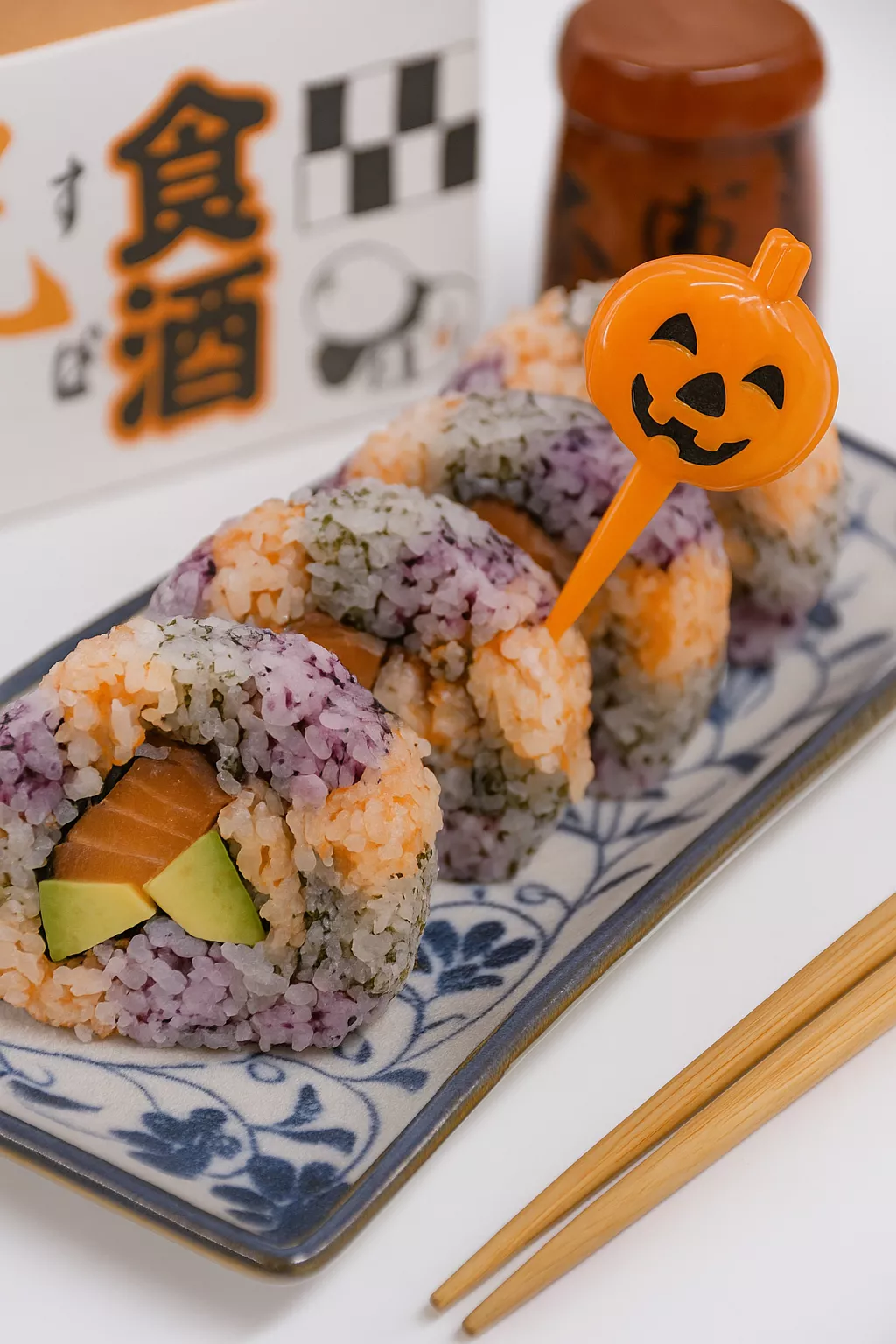 Halloween sushi rolls Halloween sushi rolls