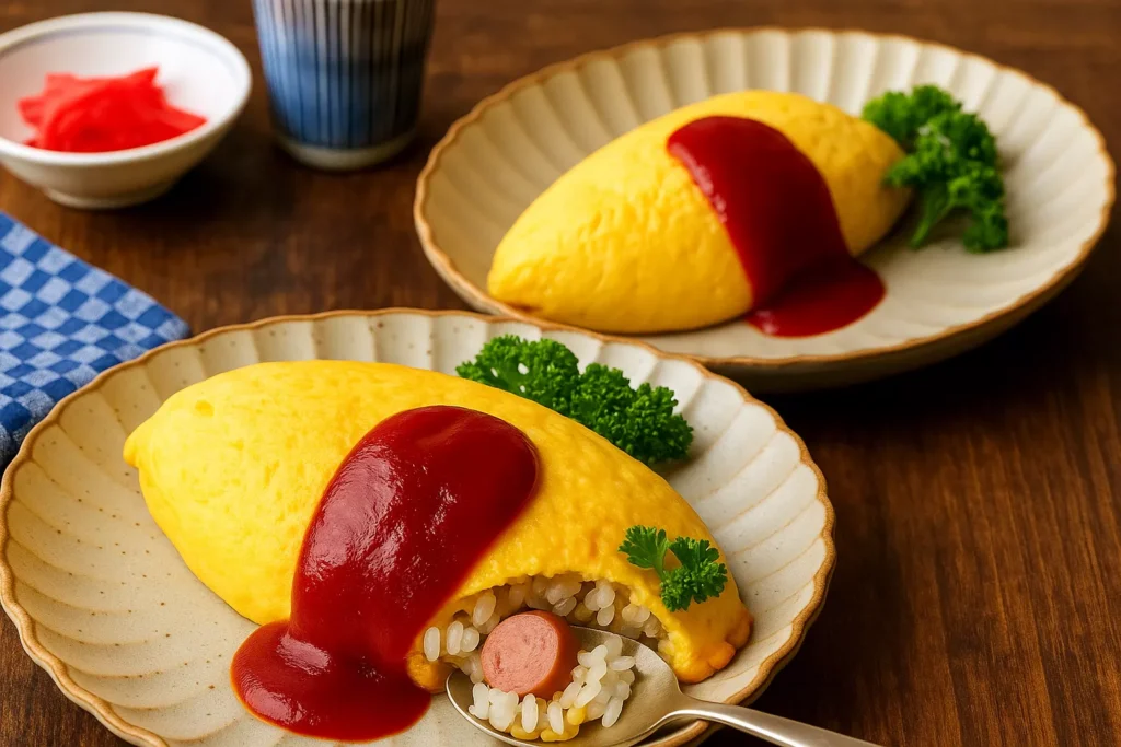 (Japanese Omelette Rice) オムライス