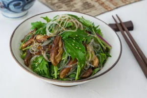Japanese Vermicelli Salad with Maitake Mushrooms