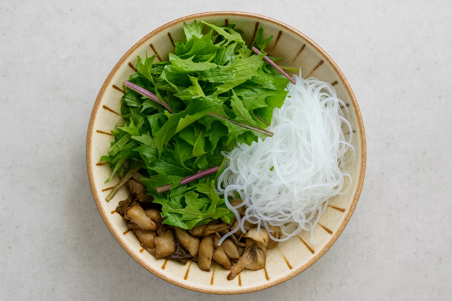 Japanese Vermicelli Salad with Maitake Mushrooms