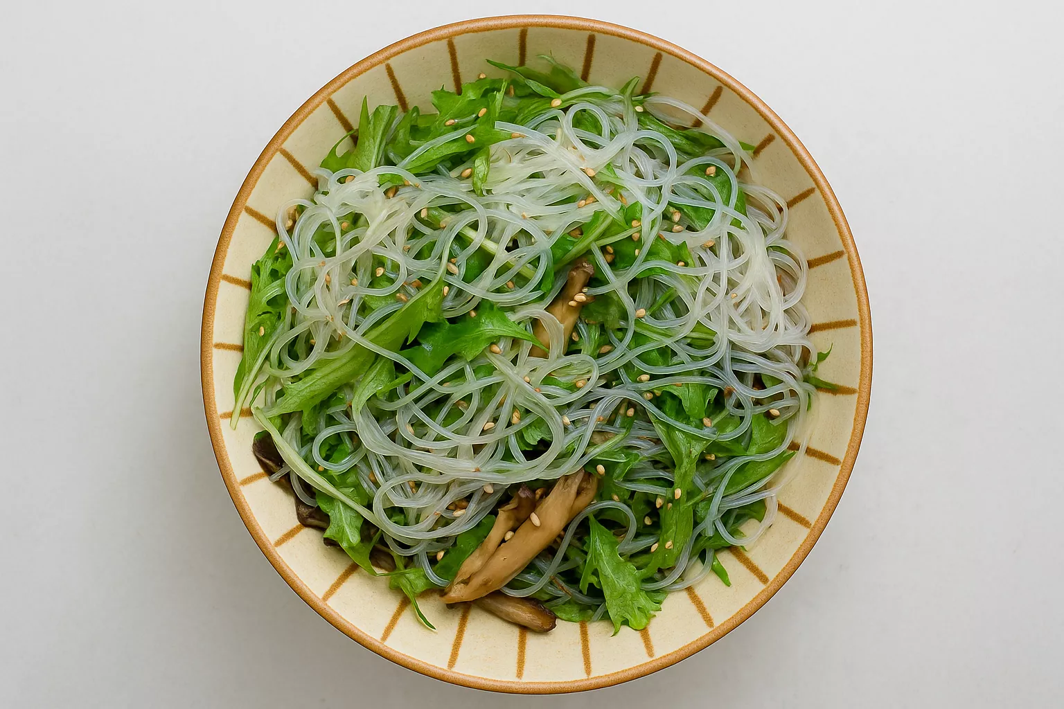 Japanese Vermicelli Salad with Maitake Mushrooms