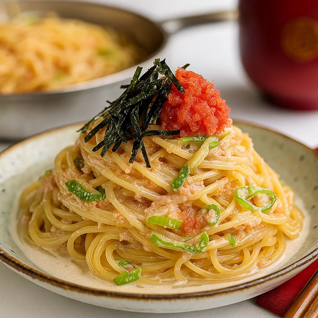 Japanese-style mentaiko cream pasta (2)