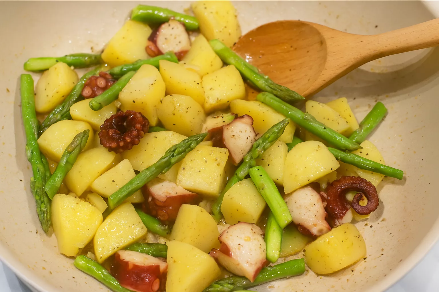 Stir-fried Octopus and Potatoes