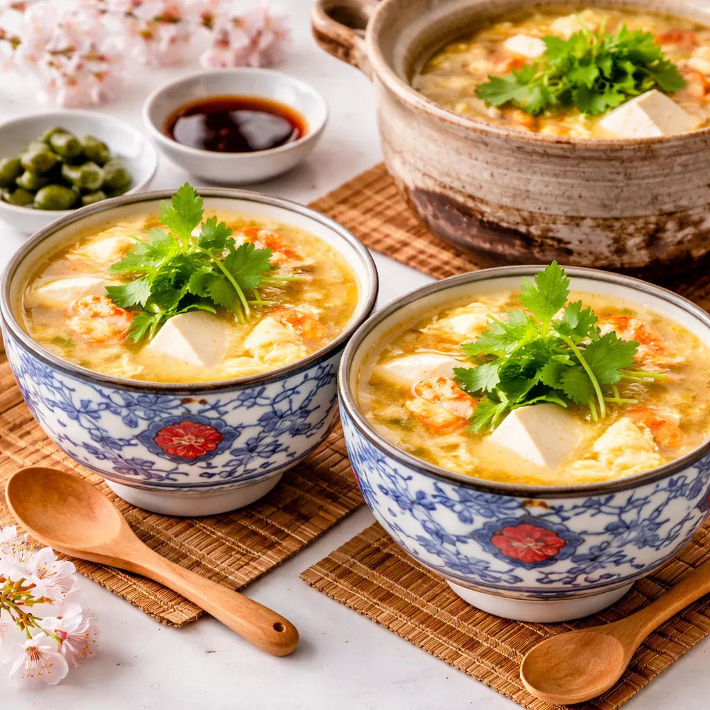 Japanese Kani Tamago Soup 蟹と卵のスープ Japanese Kani Tamago Soup 蟹と卵のスープ