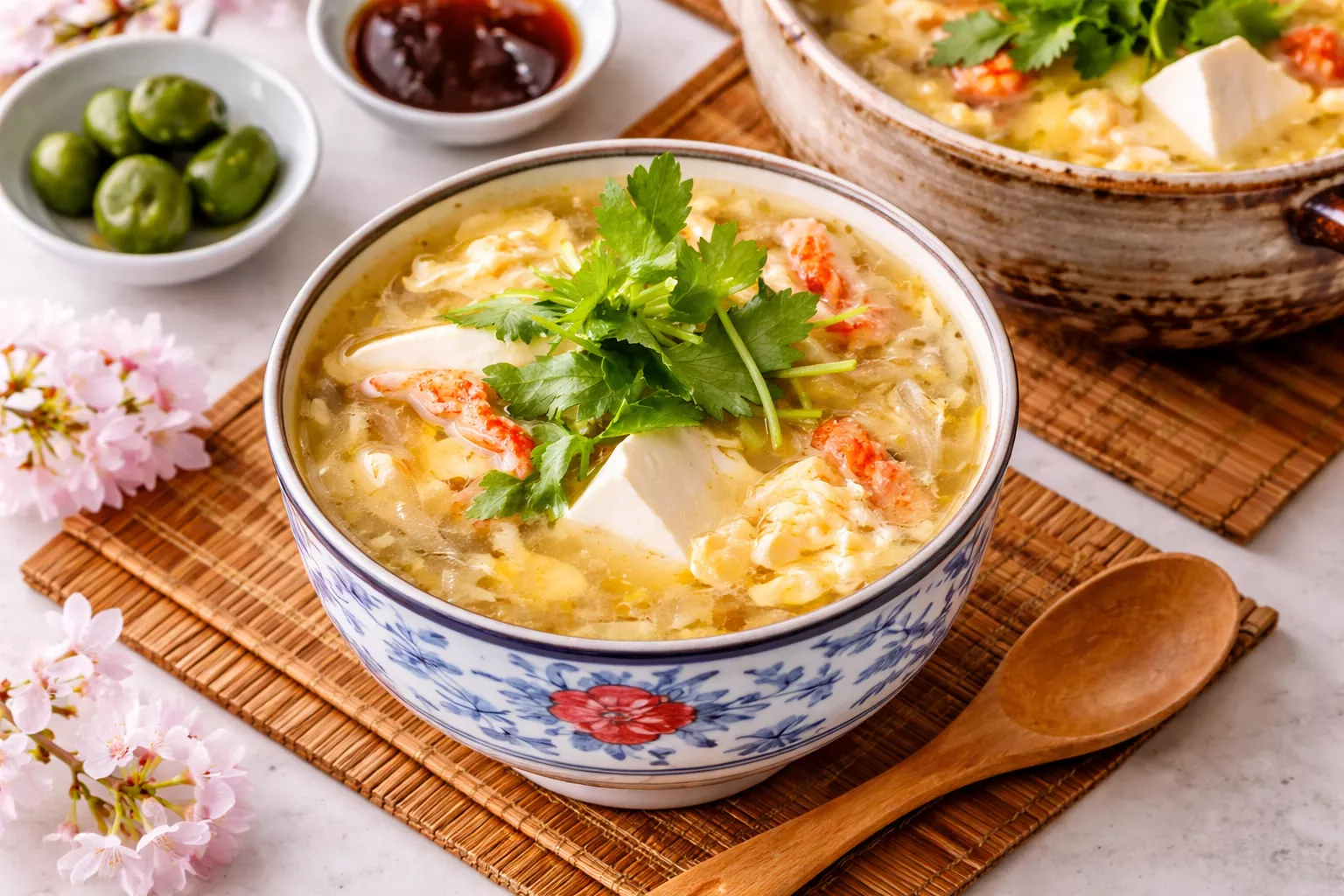 Japanese Kani Tamago Soup 蟹と卵のスープ Japanese Kani Tamago Soup 蟹と卵のスープ