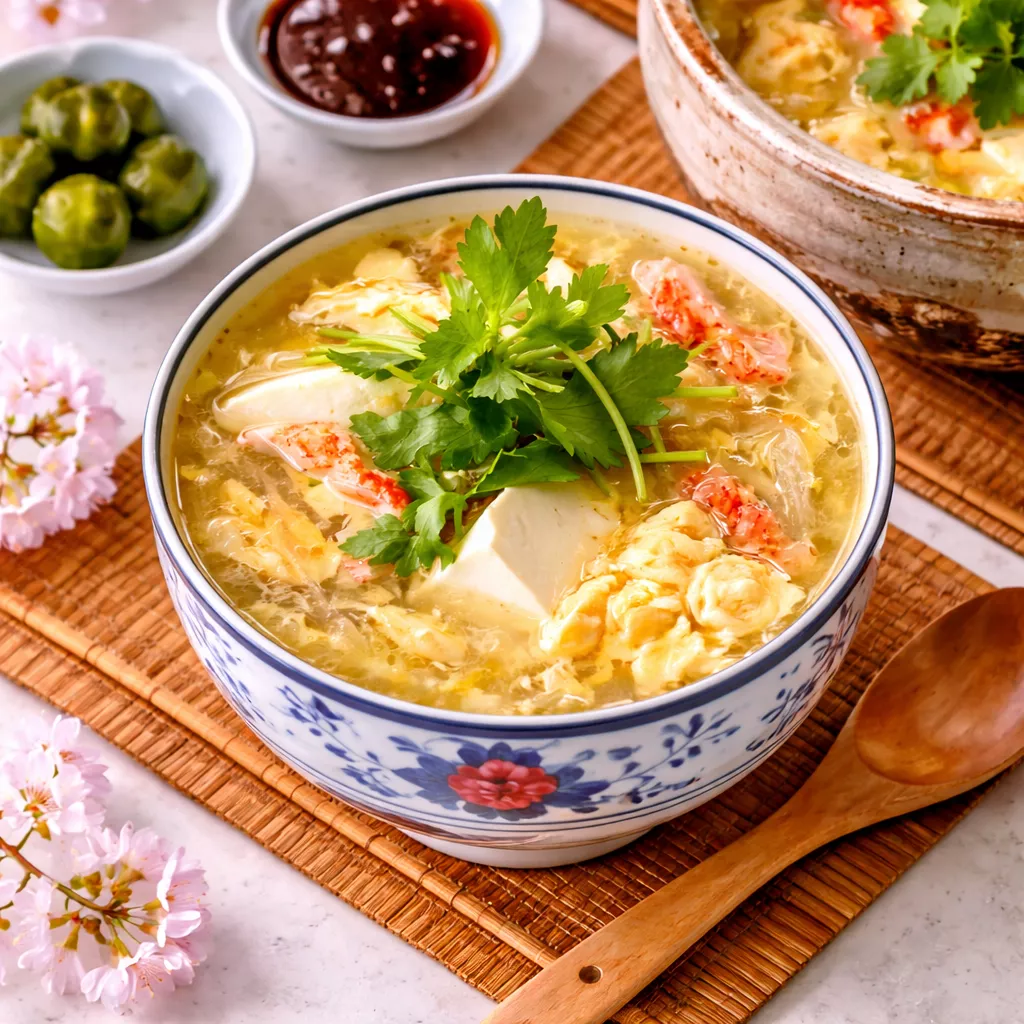 Japanese Kani Tamago Soup 蟹と卵のスープ Japanese Kani Tamago Soup 蟹と卵のスープ