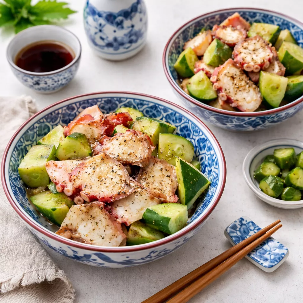 Octopus and Cucumber Salad Octopus and Cucumber Salad