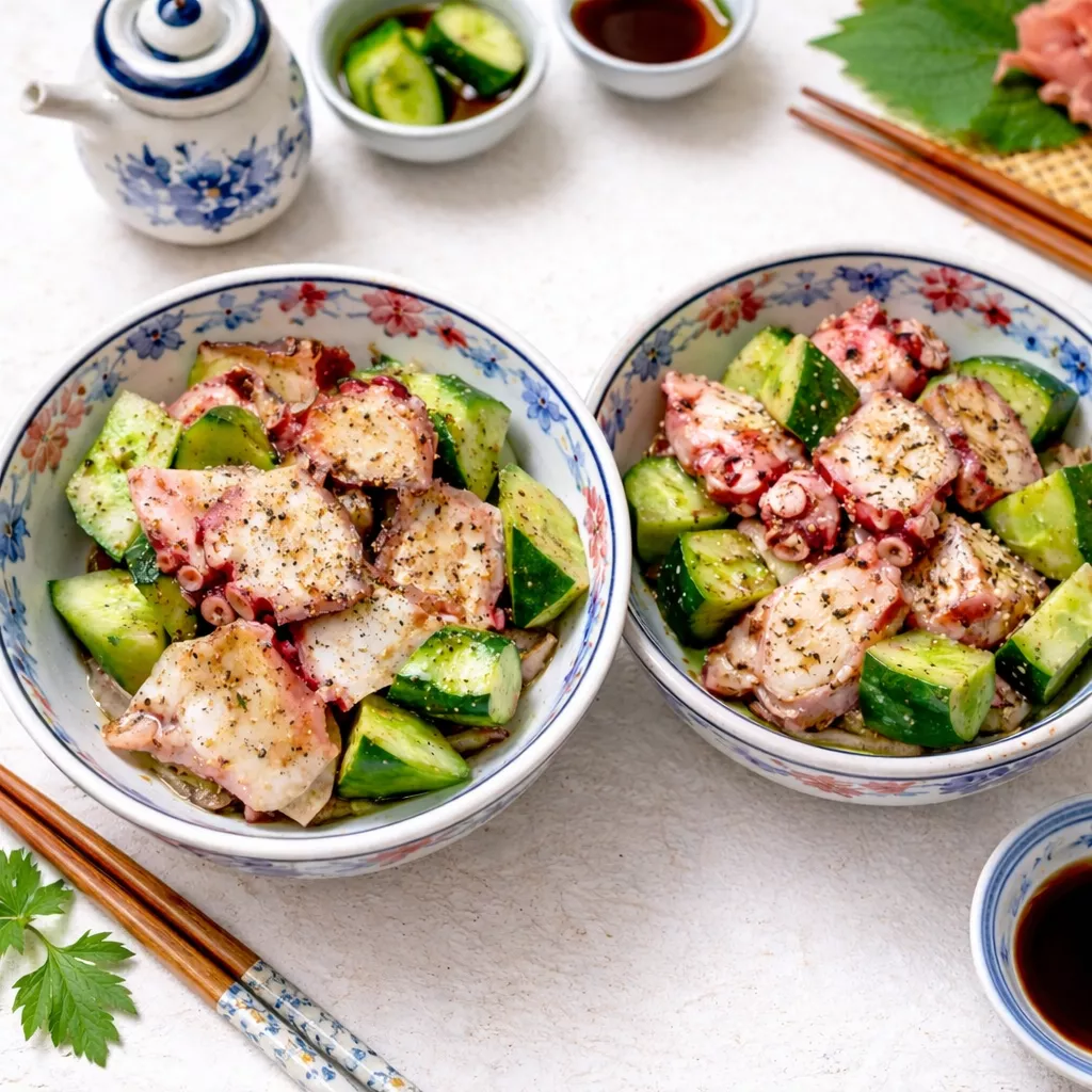 Octopus and Cucumber Salad Octopus and Cucumber Salad